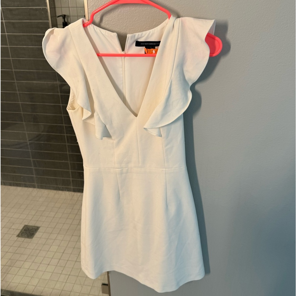 White mini dress